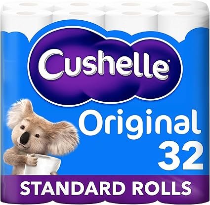 Cushelle Original Toilet Roll 32 Standards Rolls
